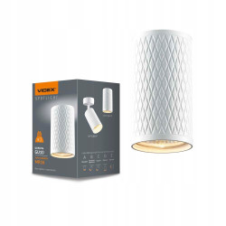 Oprawa oświetleniowa sufitowa natynkowa Videx tuba 30 W GU10 10 cm