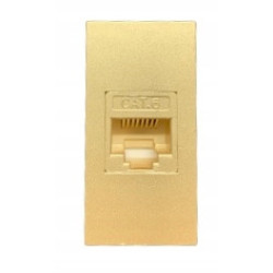 MODUŁ GNIAZDO GNIAZDKO KOMPUTEROWE LAN ZŁOTE