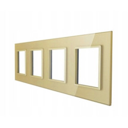RAMKA SZKLANA GNIAZDKO GNIAZDO POCZWÓRNA ZŁOTA 4