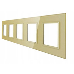 RAMKA SZKLANA GNIAZDKO GNIAZDO PIĘCIOKROTNA ZŁOTA