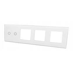 PANEL SZKLANY DOTYKOWY WŁĄCZNIK GNIAZDO 2+1G+1G+1G