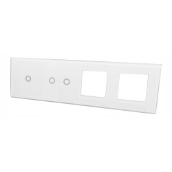 PANEL SZKLANY DOTYKOWY WŁĄCZNIK GNIAZDO 1+2+1G+1G