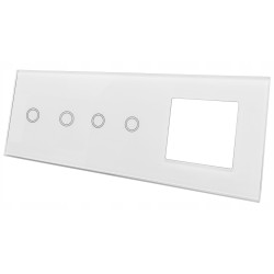 PANEL SZKLANY DOTYKOWY WŁĄCZNIK GNIAZDO 2+2+1G