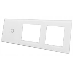PANEL SZKLANY DOTYKOWY WŁĄCZNIK GNIAZDO 1+1G+1G
