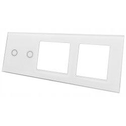 PANEL SZKLANY DOTYKOWY WŁĄCZNIK GNIAZDO 2+1G+1G