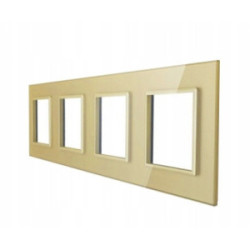 RAMKA SZKLANA GNIAZDKO GNIAZDO POCZWÓRNA ZŁOTA 4