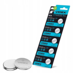 5 szt. Baterie Bateria litowa Videx CR1620 3V 40mAh Zestaw Wytrzymała Mocna