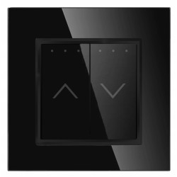 Włącznik szklany roletowy rolet żaluzji mechaniczny klasyczny czarny BARON