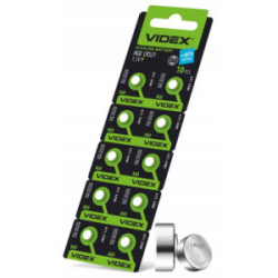 10 szt. Bateria alkaliczna VIDEX AG0/LR521 LR63, 379A, L521, LR521SW