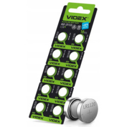 10 szt. Bateria alkaliczna VIDEX AG8/LR1120 LR55 G8A L1120 LR1142 AG8