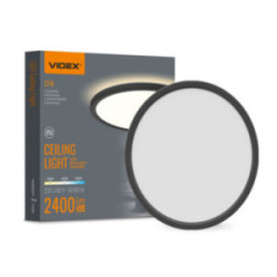 Oprawa LED z podświetleniem plafon VIDEX DL5R 22W 3000K-4000K-5000K Czarna