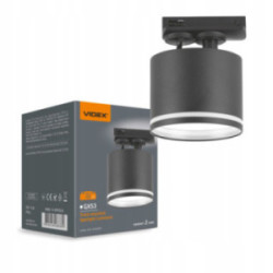 Oprawa szynowa punktowa GX53 VIDEX VL-SPF35C-B Czarna