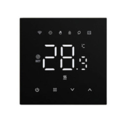 Moduł Termostat Pokojowy wifi Tuya Smart Sterownik do ramki Czarny BarON