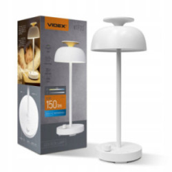 Akumulatorowa lampa stołowa LED z białym szumem VIDEX VL-TF23W 4000K + RGB