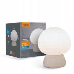 Akumulatorowa lampa stołowa LED grzybek VIDEX VL-TF26BG 3000-6500K + RGB