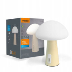 Akumulatorowa lampa stołowa LED grzybek VIDEX VL-TF25BG 3000-6500K + RGB