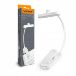 ŁADOWANA LAMPKA LED do czytania VIDEX VL-NL134W biała